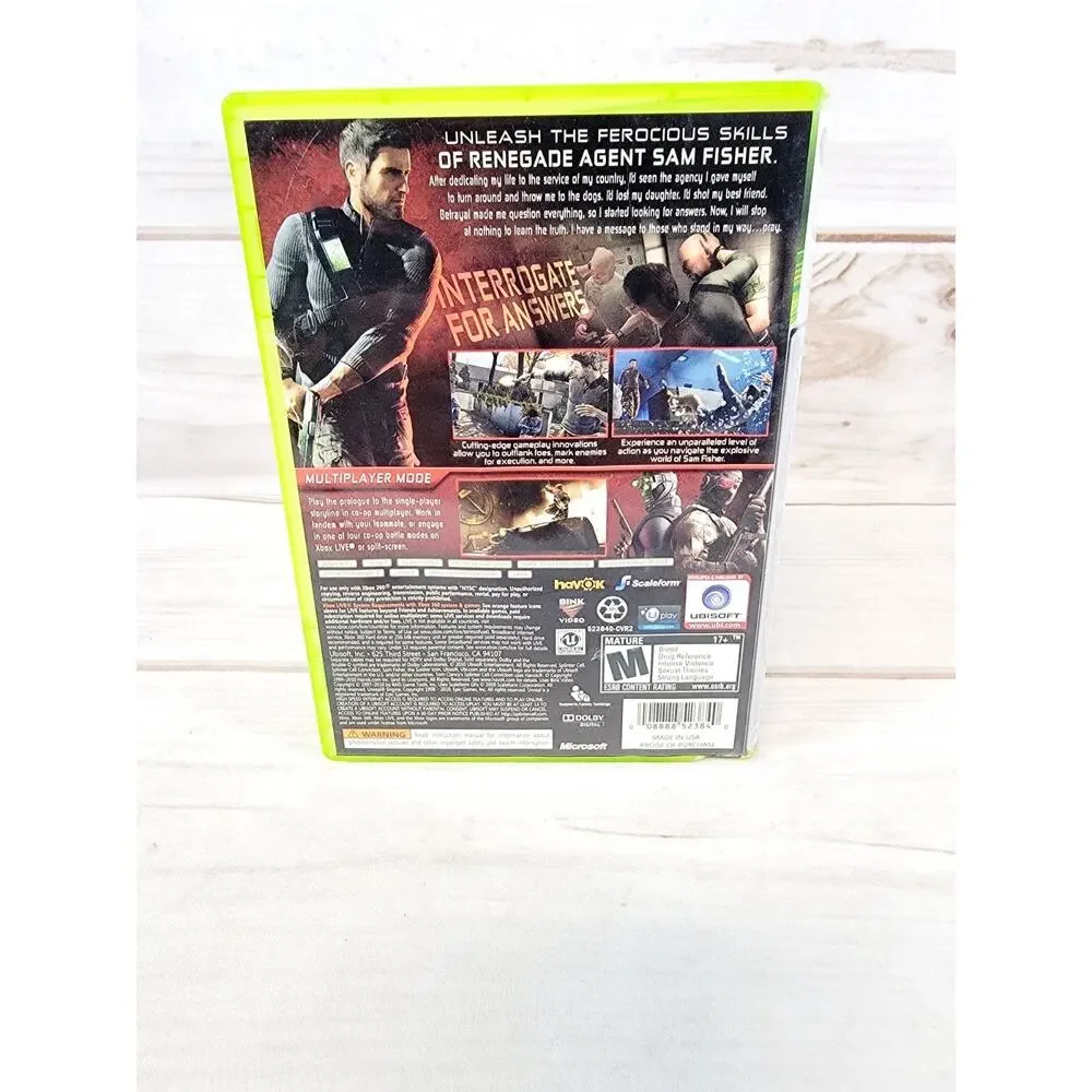 Tom Clancy's Ghost Recon Advanced Warfighter 1 & Splinter Cell Xbox 360 CIB